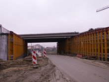 wiadukt w trakcie budowy
